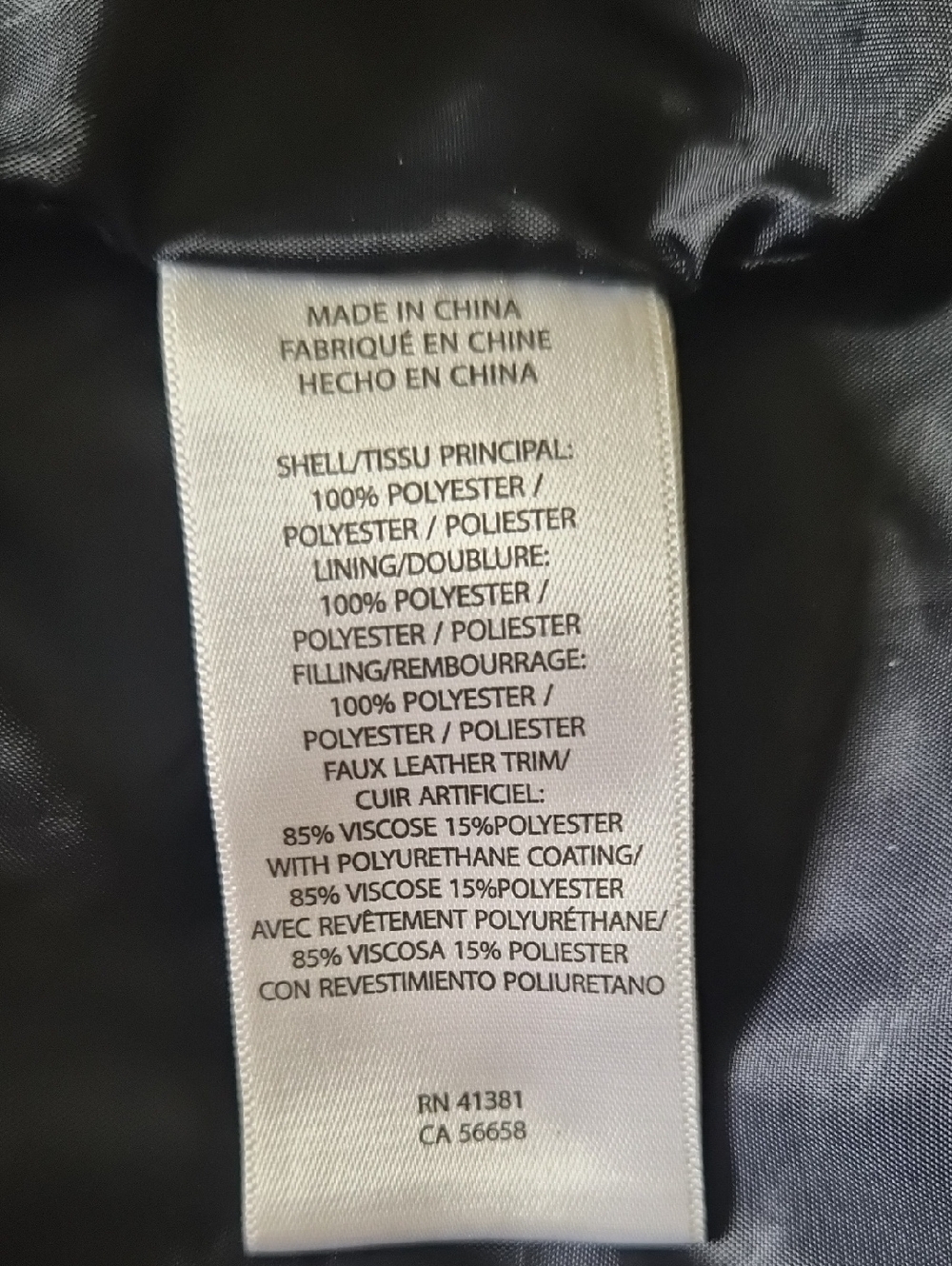Ralph Lauren Navy Quilted Hooded Puffer with Brown Trim - Picture 11 of 12